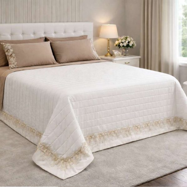 Trapuntino Copriletto Renato Balestra Olimpia Letto Matrimoniale Made In Italy