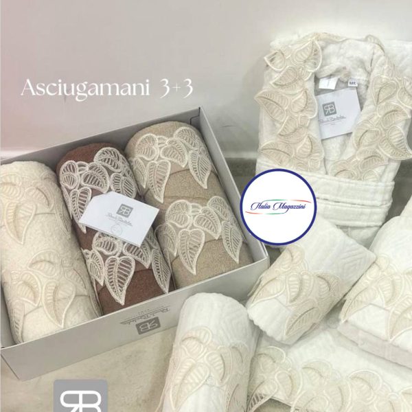 Set Asciugamani Bagno Renato Balestra Camilla 3+3 Viso Ospite Spugna Cotone Set Asciugamani Bagno Renato Balestra Camilla 3+3 Viso Ospite Spugna Cotone