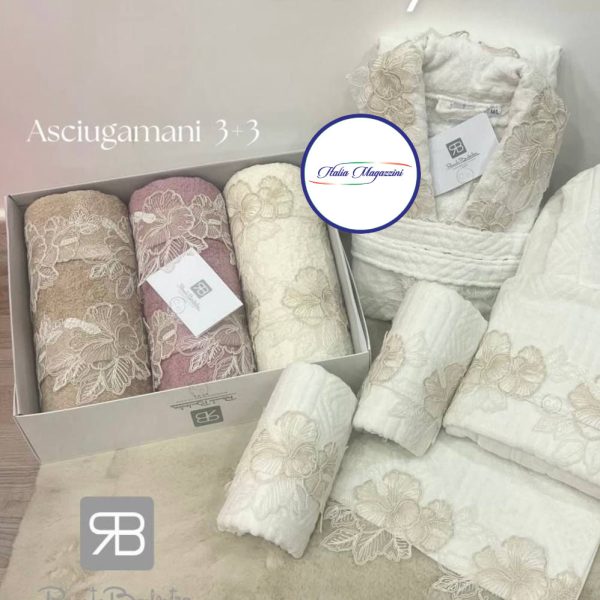 Set Asciugamani Bagno Renato Balestra Olimpia 3+3 Viso Ospite Spugna Cotone Set Asciugamani Bagno Renato Balestra Olimpia 3+3 Viso Ospite Spugna Cotone