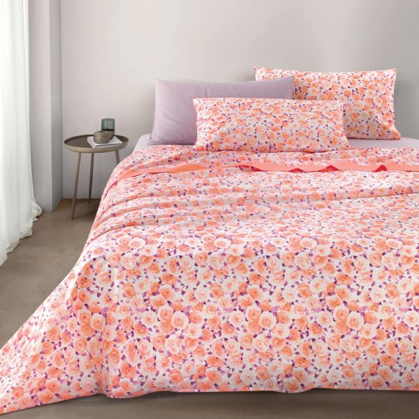 Completo Lenzuola Vallesusa “Tolosa” 100% Cotone Stampato Letto Matrimoniale Completo Lenzuola Vallesusa “Tolosa” 100% Cotone Stampato Letto Matrimoniale