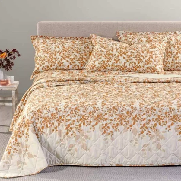Copriletto Trapuntato Caleffi “Chiara” Letto Matrimoniale In Puro Cotone 100%