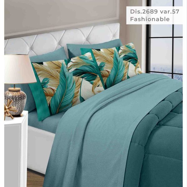 Completo Lenzuola Letto Matrimoniale Marta Marzotto Fantasia Floreale Stampa 3D