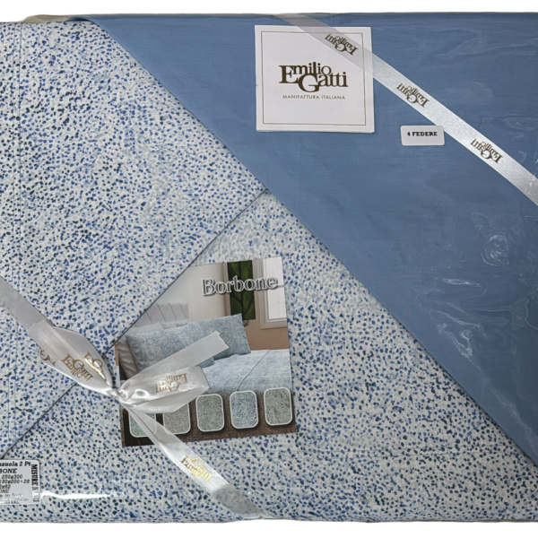 Completo Lenzuola Letto Matrimoniale Emilio Gatti In Cotone 100% Made In Italy