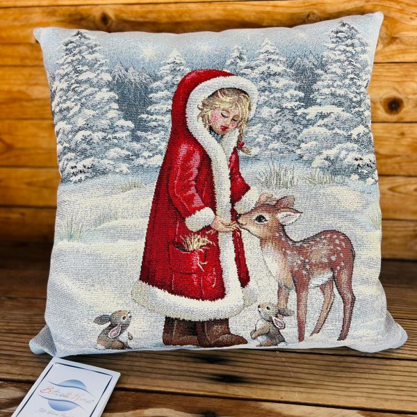 Cuscino Arredo Fantasia Natalizia Botticelli Home In Gobelin Decorazione Natale 47×47 Cm Cuscino Arredo Fantasia Natalizia Botticelli Home In Gobelin Decorazione Natale 47×47 Cm