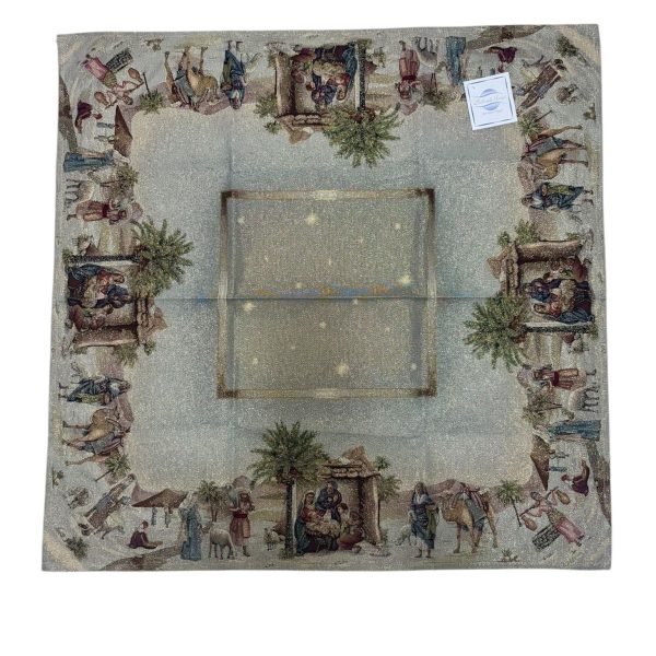 Centrotavola Fantasia Natalizia Botticelli Home In Gobelin Decorazione Da Tavola 100×100 Cm Centrotavola Fantasia Natalizia Botticelli Home In Gobelin Decorazione Da Tavola 100×100 Cm