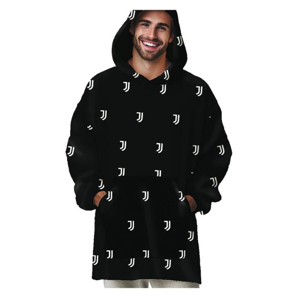 Plaid Coperta Poncho Con Maniche Lunghe In Caldo Coral FC Juventus Taglia Unica Plaid Coperta Poncho Con Maniche Lunghe In Caldo Coral FC Juventus Taglia Unica