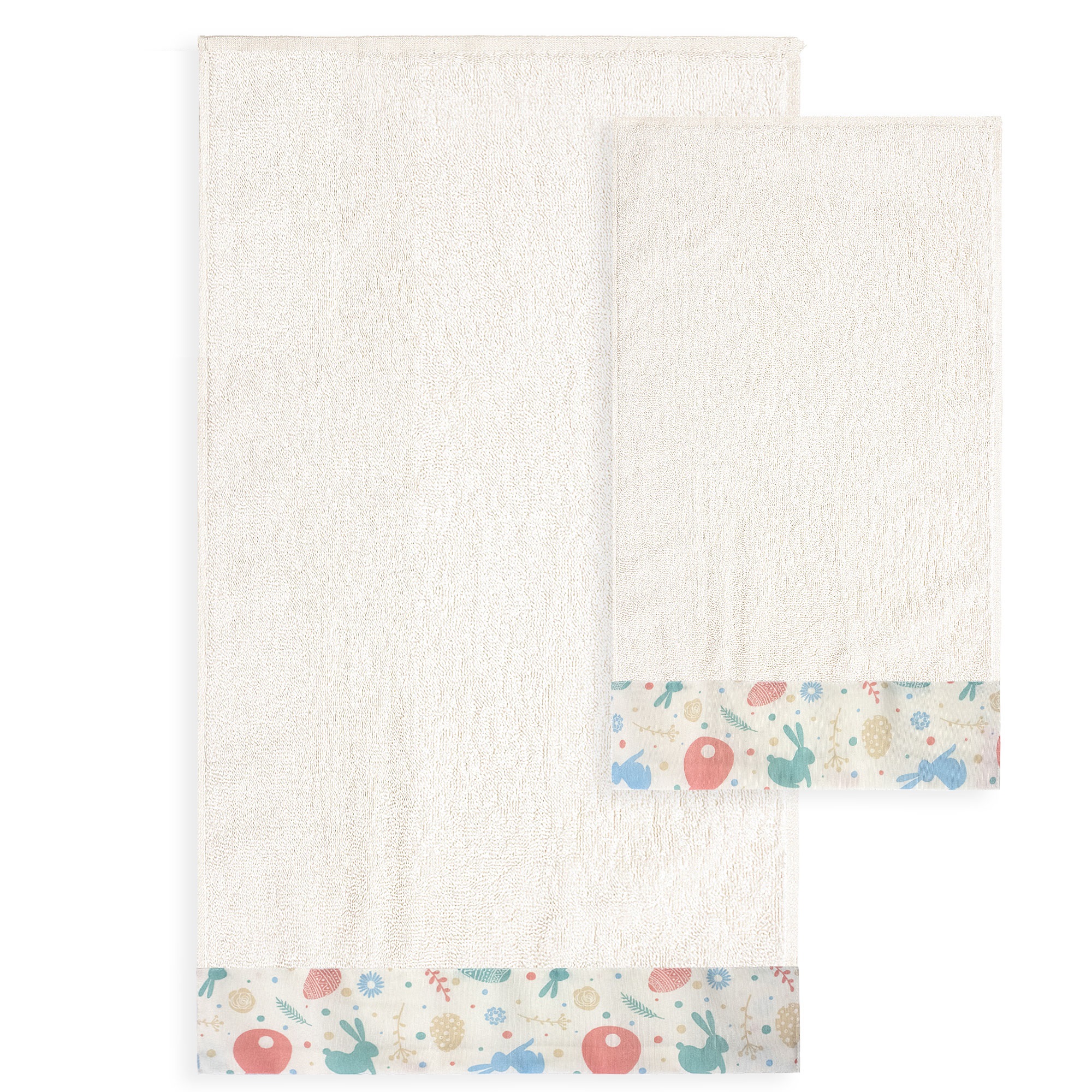 Set Asciugamani Pasqua 2 Pezzi - Spugna Cotone Decorazione Festiva