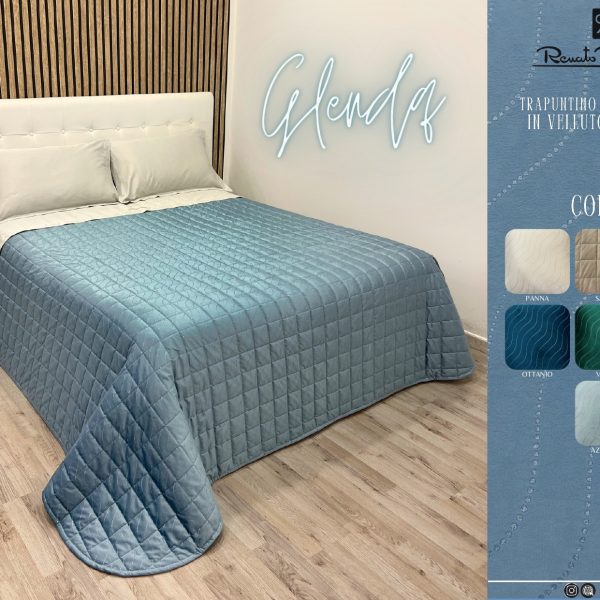 Trapuntino Copriletto Renato Balestra Glenda Letto Matrimoniale Made In Italy