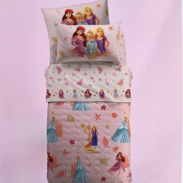 Copriletto Trapuntino Caleffi Disney Magic Princess Letto Singolo/1.5P In Cotone Copriletto Trapuntino Caleffi Disney Magic Princess Letto Singolo/1.5P In Cotone