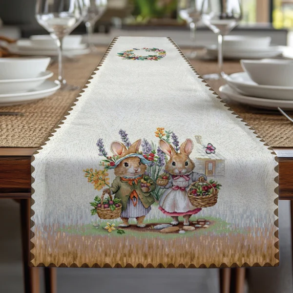 Runner Striscia Fantasia Pasquale Vingi In Gobelin Decorazione Tavola 45×140 Cm Runner Striscia Fantasia Pasquale Vingi In Gobelin Decorazione Tavola 45×140 Cm