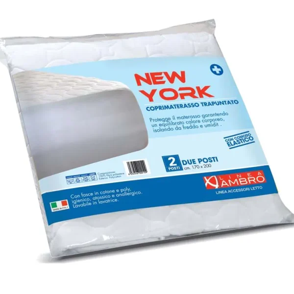 Coprimaterasso Trapuntato Anallergico Singolo/Matrimoniale Con Comodo Elastico