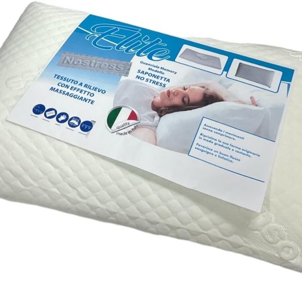 Guanciale Cuscino Memory Foam Ortopedico Massaggiante Anallergico Made In Italy
