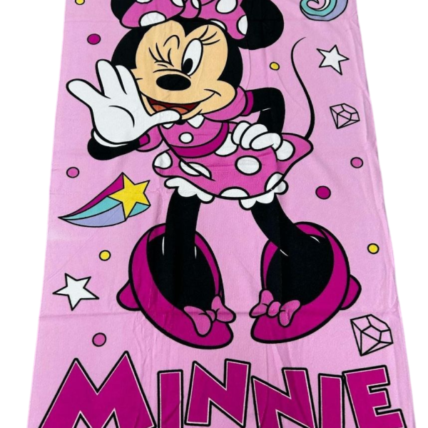 Telo Mare Bambina Disney Minnie In Spugna Piscina Spiaggia Asciugamano