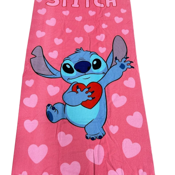 Telo Mare Bambina Disney Lilo & Stitch In Spugna Piscina Spiaggia Asciugamano