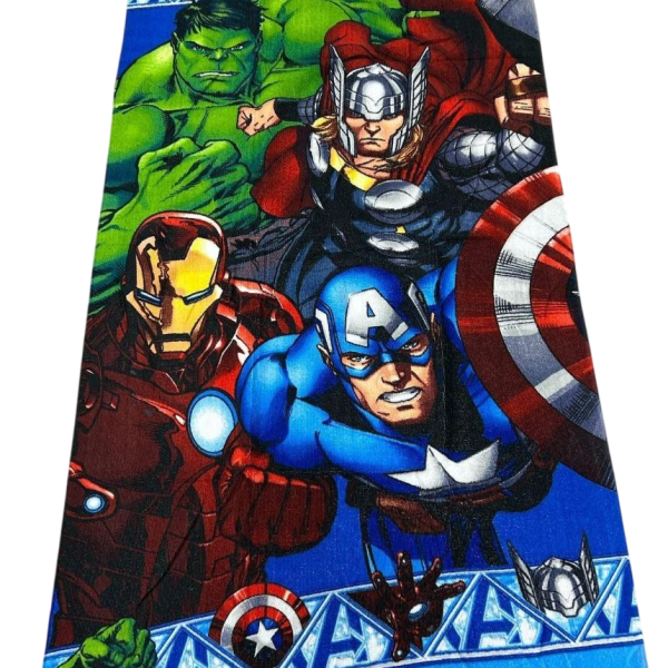 Telo Mare Bambino Disney Marvel Avengers In Spugna Piscina Spiaggia Asciugamano