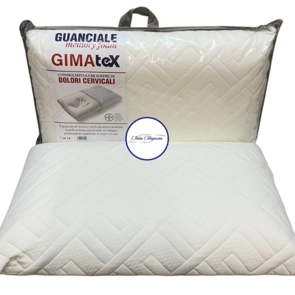 Guanciale Memory Foam GIMAtex Anticervicale Ortopedico H15 Cuscino Per Dolori