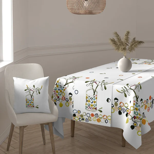Runner Striscia Vingi Fantasia Positano In Cotone Decorazione Tavola 45×140 Cm Runner Striscia Vingi Fantasia Positano In Cotone Decorazione Tavola 45×140 Cm