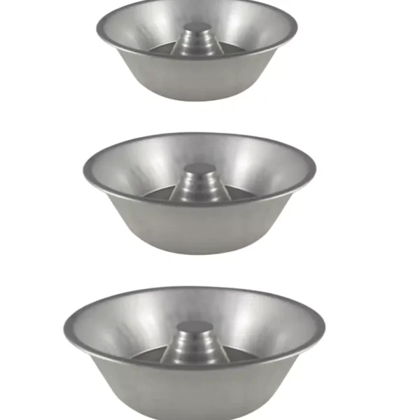 Set 3 Ruoti Tortiere Per Forno In Alluminio Per Casatiello 22-26-30 cm