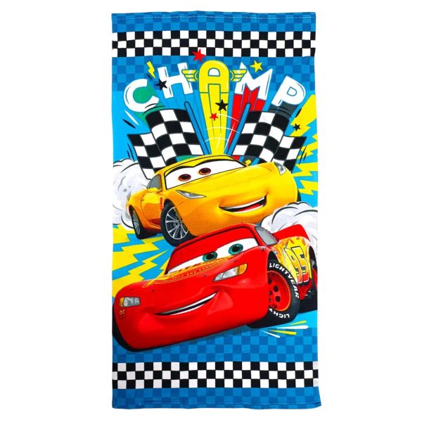 Telo Mare Bambino Disney Pixar Cars In Spugna Piscina Spiaggia Asciugamano