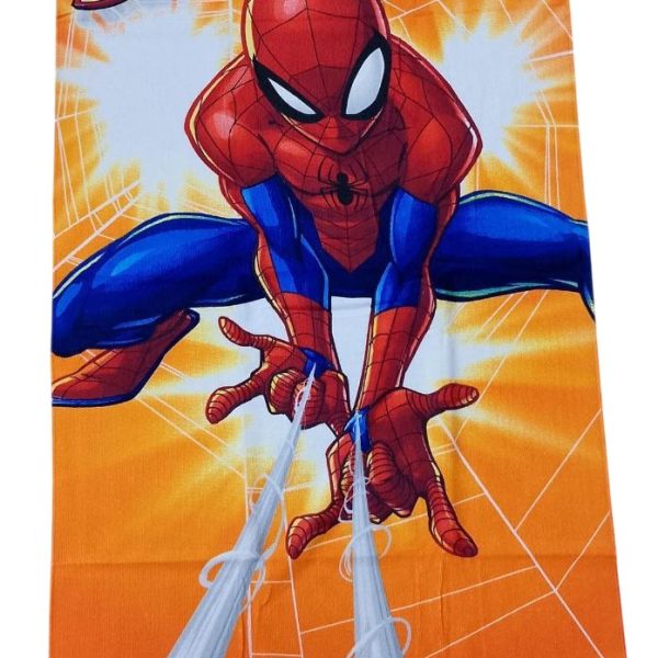 Telo Mare Bambino Disney Marvel Spiderman In Spugna Piscina Spiaggia Asciugamano
