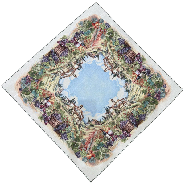 Centrotavola Vingi In Tessuto Gobelin Decorazione Elegante Tavola 93×93 Cm Centrotavola Vingi In Tessuto Gobelin Decorazione Elegante Tavola 93×93 Cm