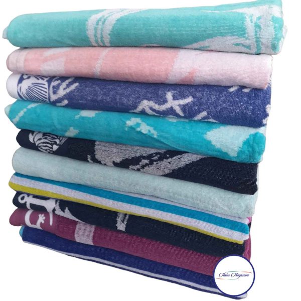 Telo Mare Piscina 90×170 cm In Morbida Spugna Asciugamano Stampa Digitale