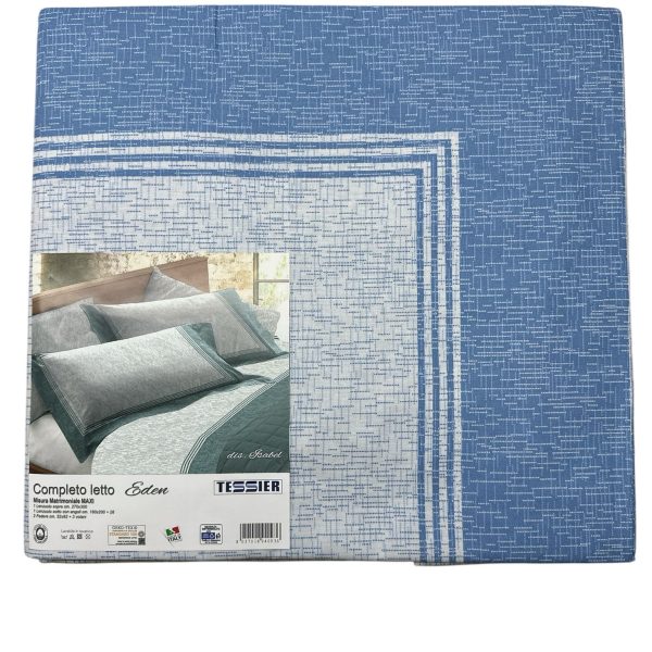 Completo Lenzuola Letto Matrimoniale Maxi Tessier In Cotone Made In Italy