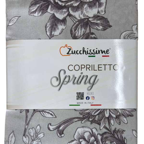 Copriletto Copritutto Leggero Estivo Zucchissime Floreale Letto Matrimoniale