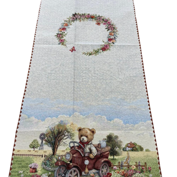 Runner Striscia Vingi In Tessuto Gobelin Decorazione Elegante Tavola 45×140 Cm Runner Striscia Vingi In Tessuto Gobelin Decorazione Elegante Tavola 45×140 Cm