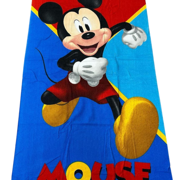 Telo Mare Bambino Disney Mickey Mouse In Spugna Piscina Spiaggia Asciugamano