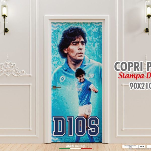 Copri Porta Decorativo Napoli Campioni Italia Scudetto 90×210 cm Stampa Digitale