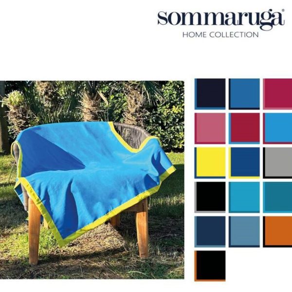 Telo Mare Piscina Sommaruga In Microfibra In Tinta Unita Misura 90×180 cm