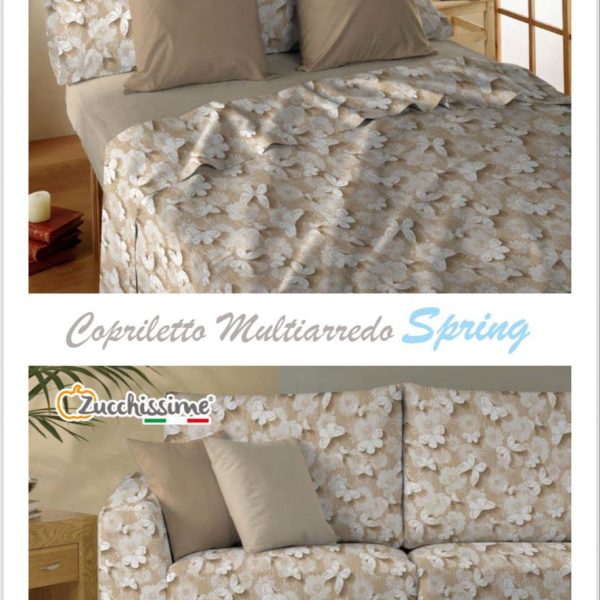 Copriletto Copritutto Leggero Estivo Zucchissime Farfalle Letto Matrimoniale