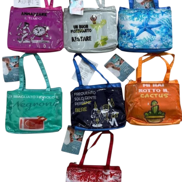 Telo Mare Spiaggia Con Borsetta In Microfibra Stampa Digitale Misura 90×170 cm