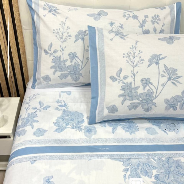 Completo Lenzuola Letto Matrimoniale Renato Balestra Vienna Puro Cotone 100%