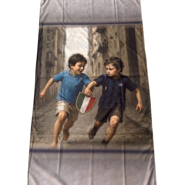 Telo Mare Spiaggia Marta Marzotto Napoli Scugnizzi 90×180 cm In Microfibra