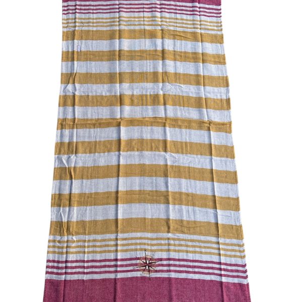 Telo Mare Spiaggia Piscina Fouta Con Frange Misure 90×170 cm In Cotone