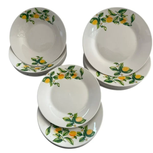 Servizio Piatti Set 18 Pezzi Decorati Bavaria Piatti Piani Fondi In Porcellana Servizio Piatti Set 18 Pezzi Decorati Bavaria Piatti Piani Fondi In Porcellana