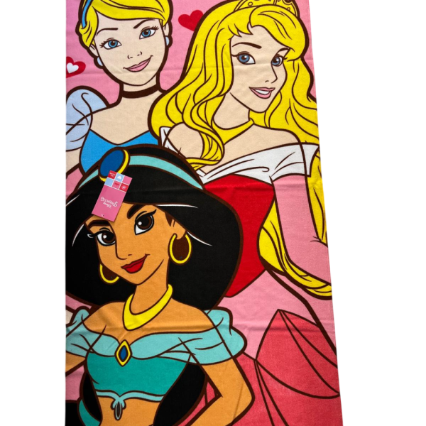 Telo Mare Spugna Bambina Disney Principesse Piscina Spiaggia Asciugamano 70×140