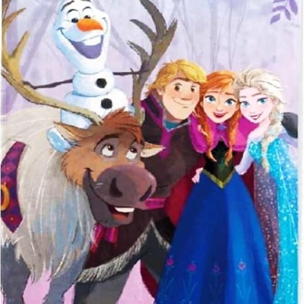 Telo Mare Spugna Bambina Disney Frozen Piscina Spiaggia Asciugamano 70×140 cm