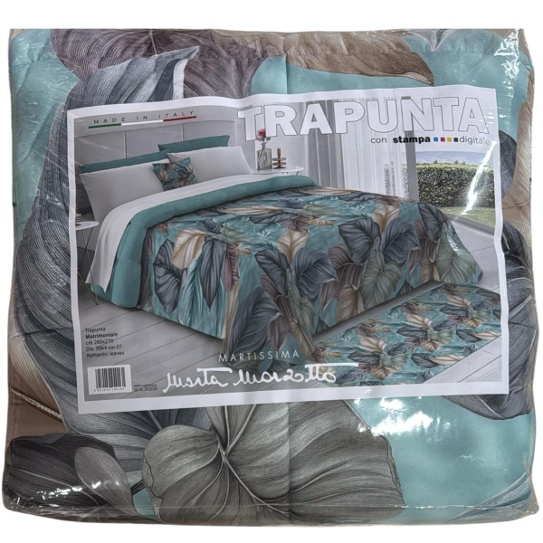 Trapunta Piumone Invernale Marta Marzotto “Romantic Leaves” Letto Matrimoniale