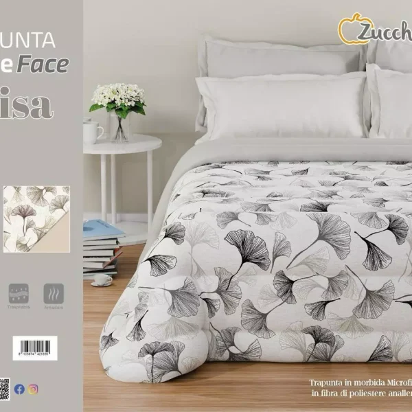 Trapunta Piumone Letto Matrimoniale Zucchissime “Luisa” In Stampa Digitale