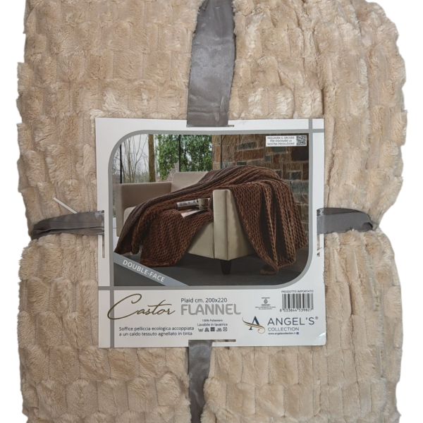 Coperta Plaid In Flannel Invernale Angel’s Matrimoniale Con Retro Agnellato Coperta Plaid In Flannel Invernale Angel’s Matrimoniale Con Retro Agnellato