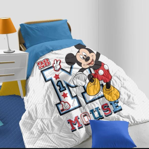 Trapunta Piumone Invernale Novia Disney Mickey Mouse Letto Singolo Stampa Digitale