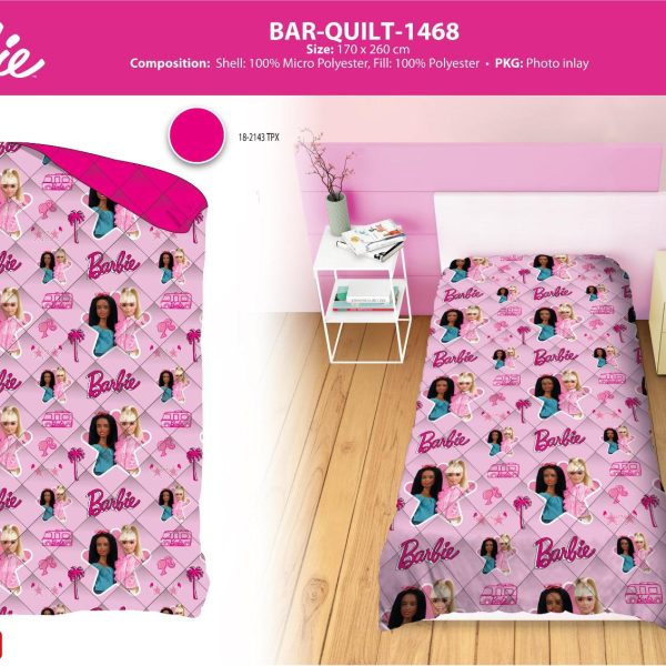 Trapunta Piumone Invernale Barbie Letto Singolo 1 Posto In Stampa Digitale