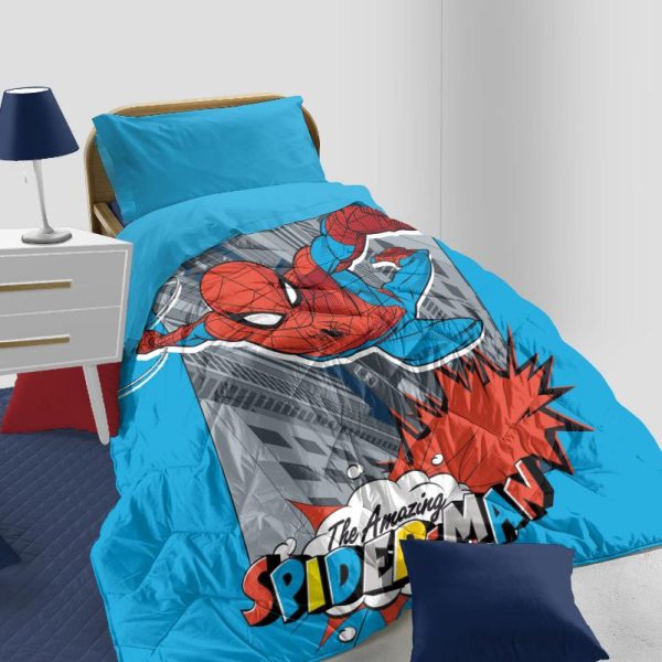 Trapunta Piumone Invernale Novia Marvel Spider-man Letto Singolo Stampa Digitale