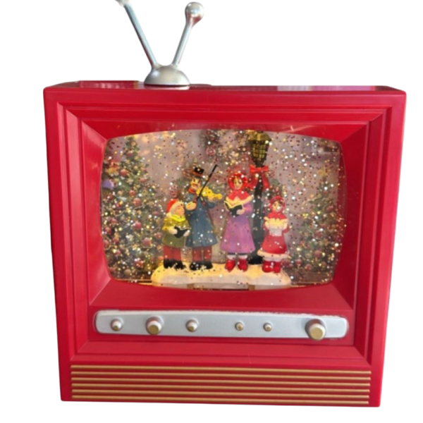 Televisione Natale Irge Con Musica Decorazione Natalizia Con Effetto Acqua Televisione Natale Irge Con Musica Decorazione Natalizia Con Effetto Acqua