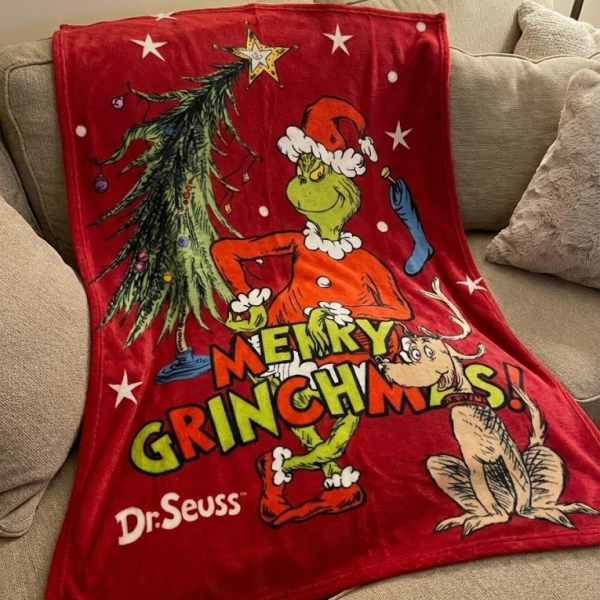 Plaid Coperta Invernale Natalizia “Grinch” In Morbido Coral 100×150 cm Plaid Coperta Invernale Natalizia “Grinch” In Morbido Coral 100×150 cm