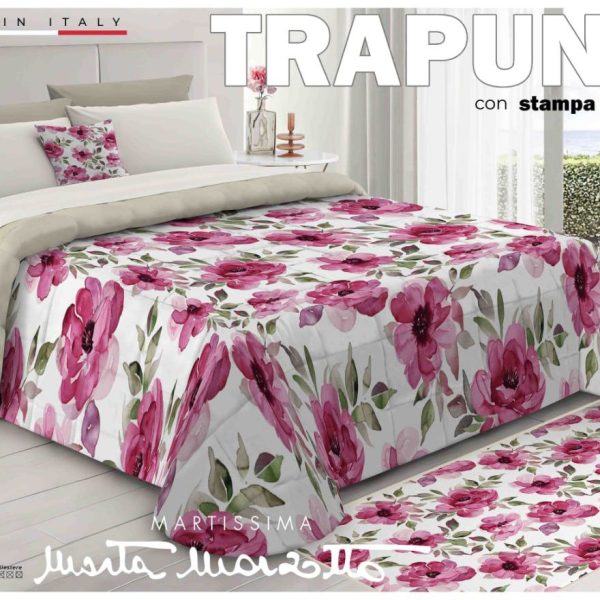 Trapunta Piumone Invernale Marta Marzotto “Floral” Letto Matrimoniale Stampa 3D