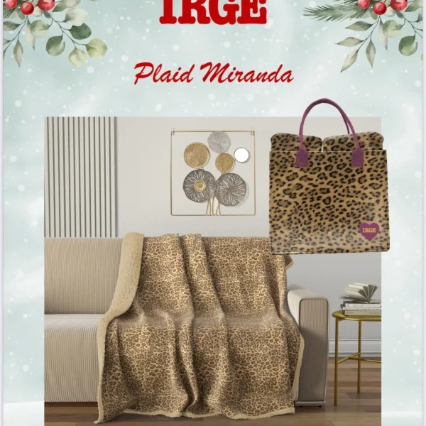 Plaid Con Borsa Irge “Maculato” Coperta Invernale In Morbido Coral 200×225 cm Plaid Con Borsa Irge “Maculato” Coperta Invernale In Morbido Coral 200×225 cm